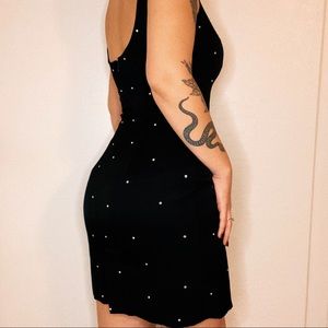 Vintage 90s Rhinestone Cocktail Dress